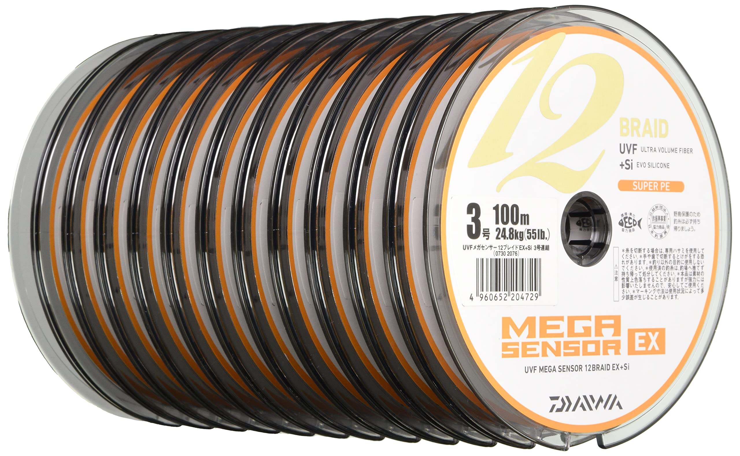 ダイワ　メガセンサー12 EX+si　0.8号　100m連結　６巻　600m Amazon.co.jp: ダイワ(DAIWA) UVF メガセンサー12ブレイドEX+Si マルチ